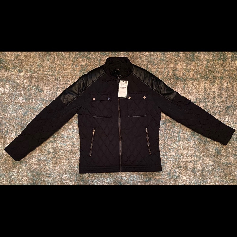 Zara, black quilted jacket
